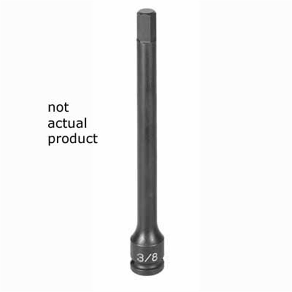 3/8 Inch Hex Driver 4 Inch Length Impact Socket 8mm, Grey Pneumatic