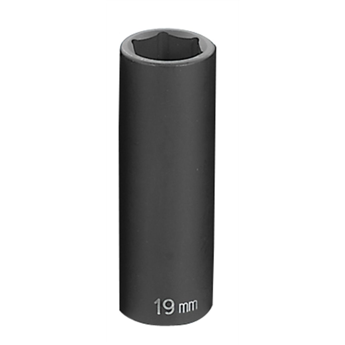 1 2 In Dr 6 Pt Deep Metric Impact Socket 19mm Grey Pneumatic