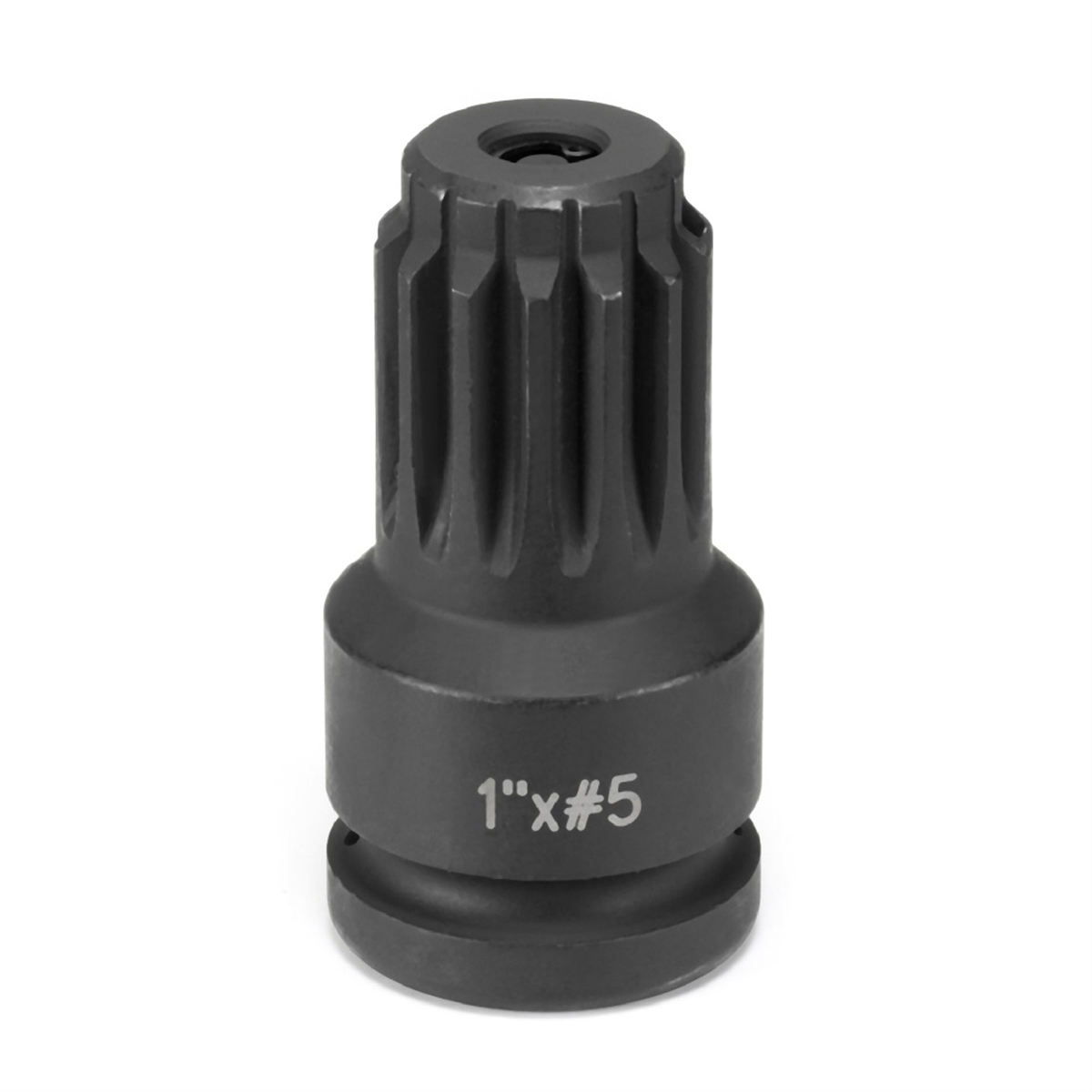 1 In F x #5 Spline M Adapter w/ Lock Button