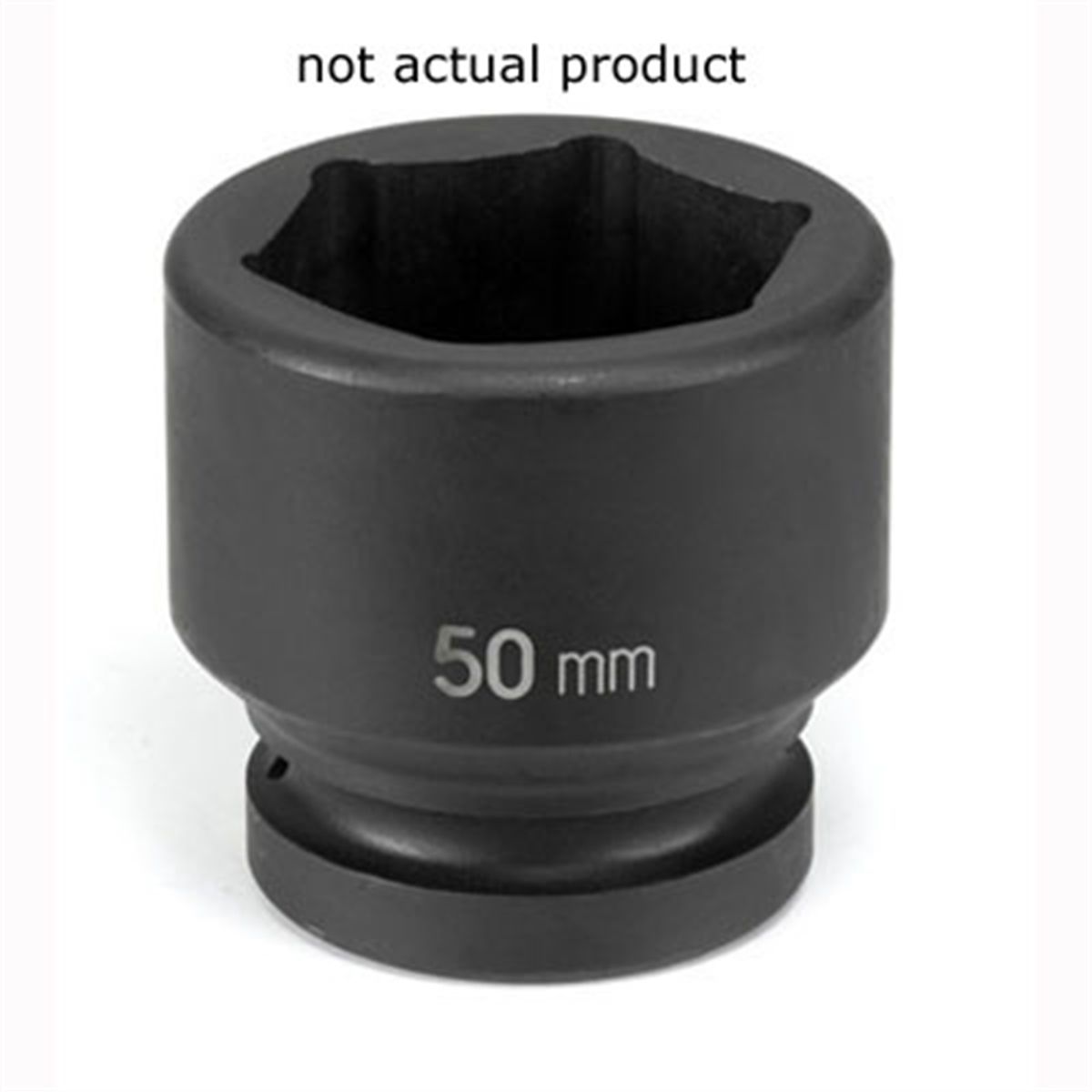 46mm Hex Size Standard Length Metric 1 Drive Impact Socket Grey