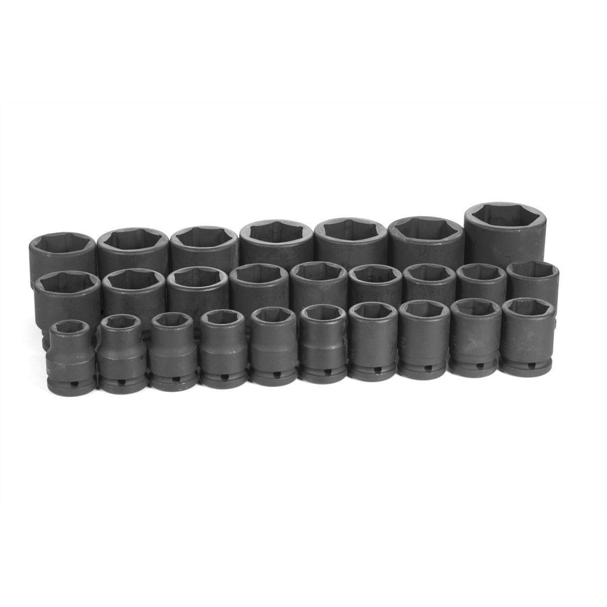 3/4 In Dr Std Metric 6 Pt Impact Socket Set - 26-Pc