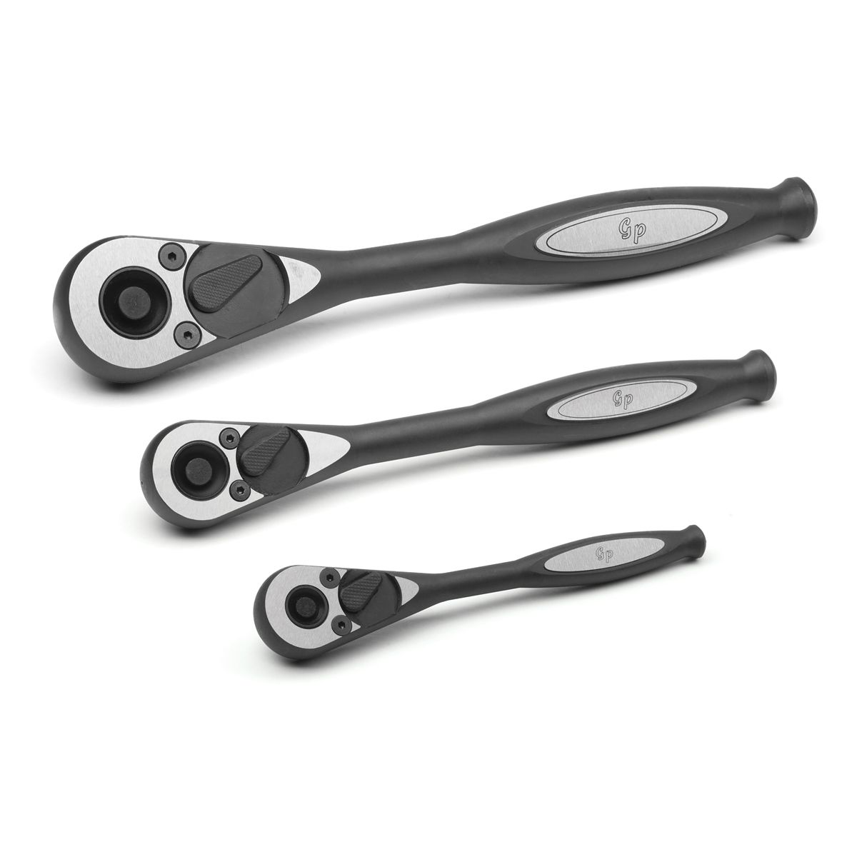 1/4, 3/8, 1/2 Inch Precision Drive Ratchet Set - 3-Pc