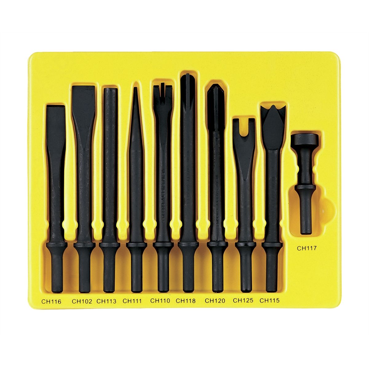 General Service Impact Chisel Set - 10-Pc