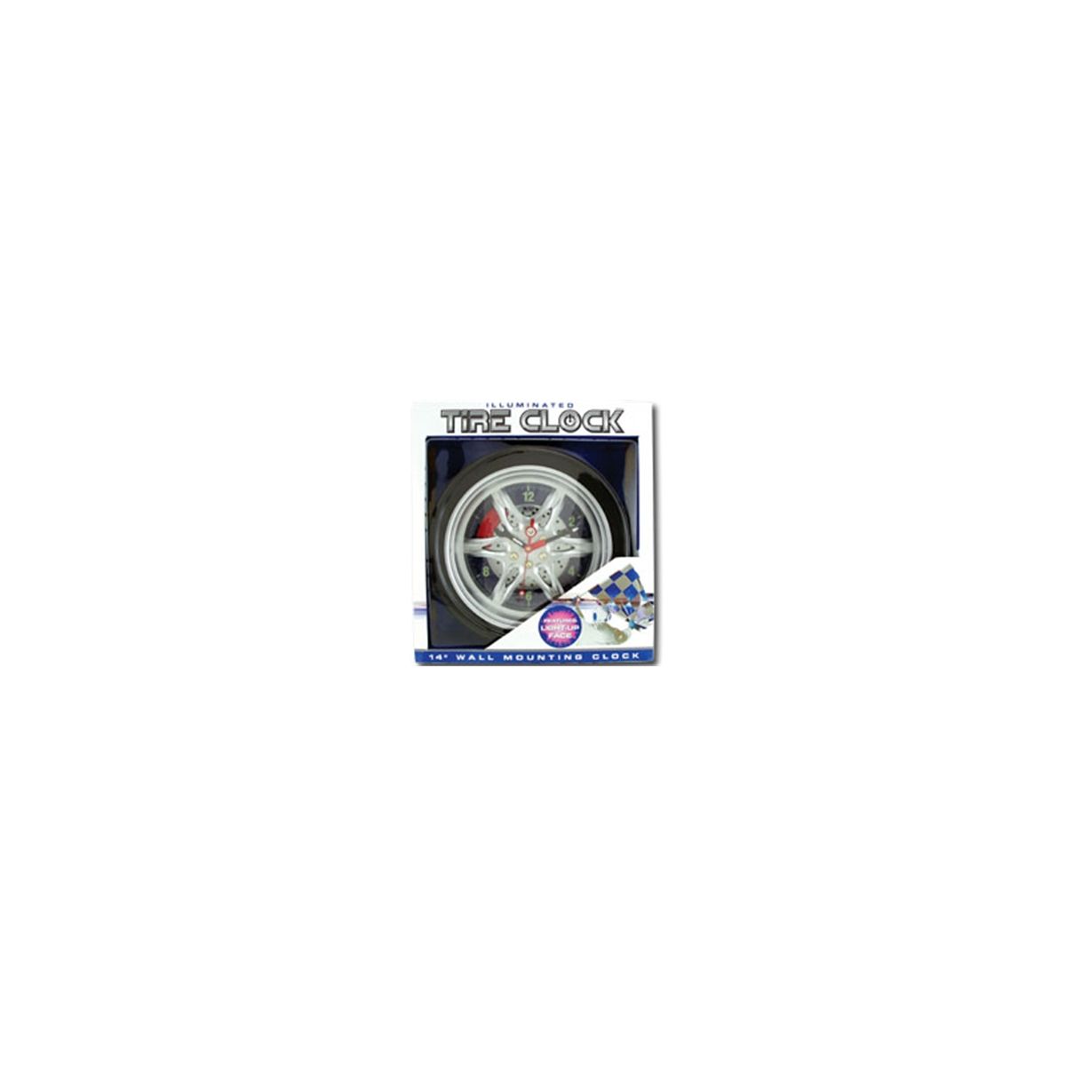 14 In Back Lit Tire Wall Clock