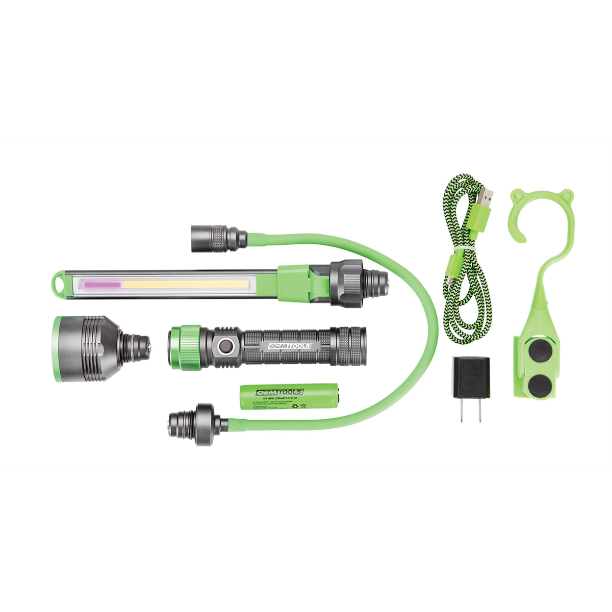 OEMTOOLS 24648 Li-Ion MULTI-HEAD WK LIGHT SET