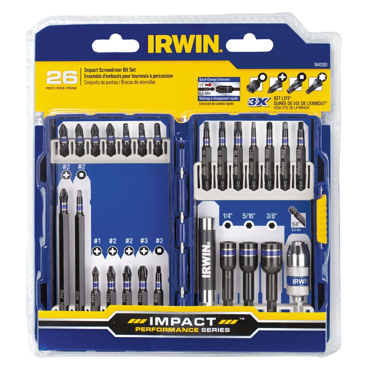 Impact Screwdriver Bit Set 26 Pc