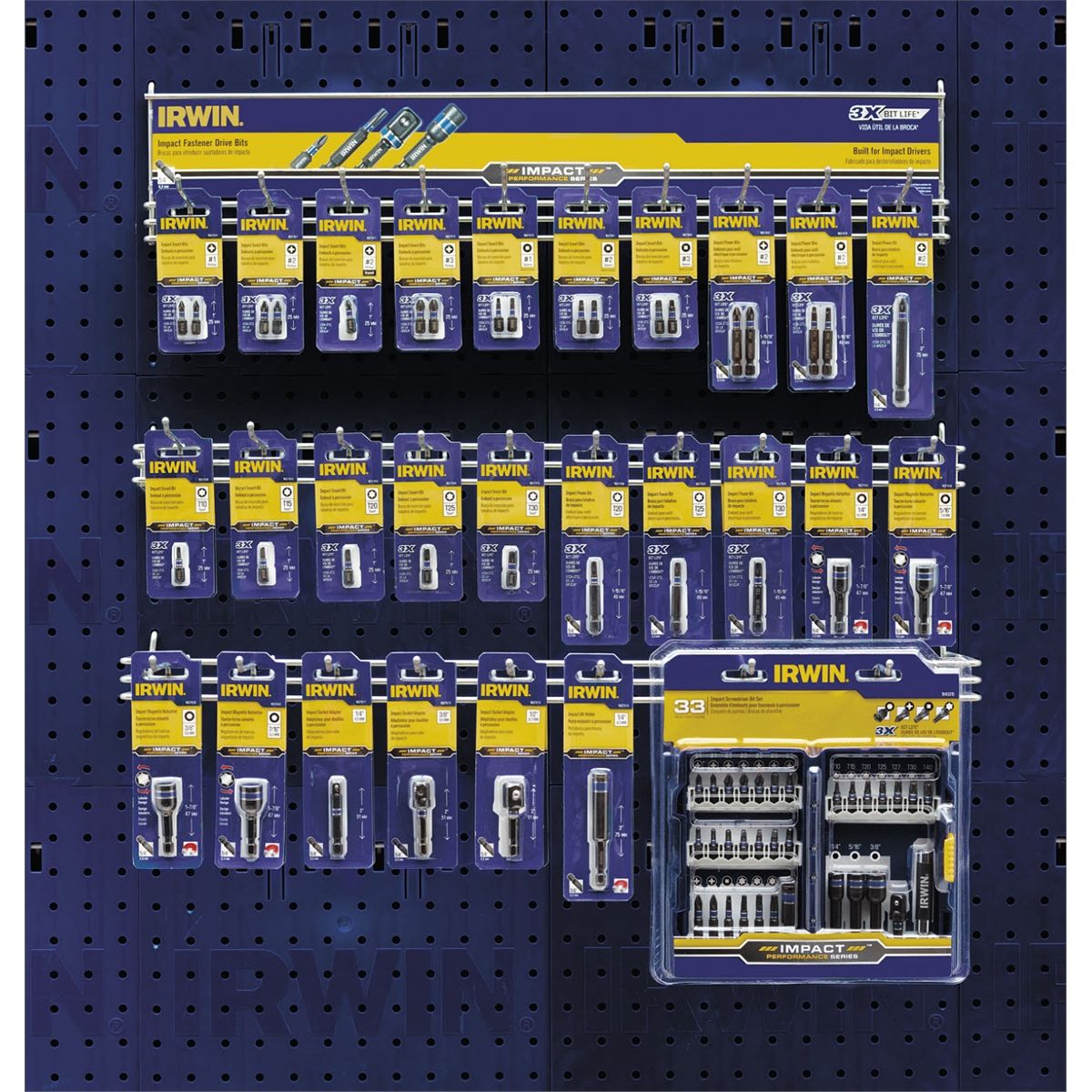 Impact Fastener Drive Bit 54-Piece Merchandiser