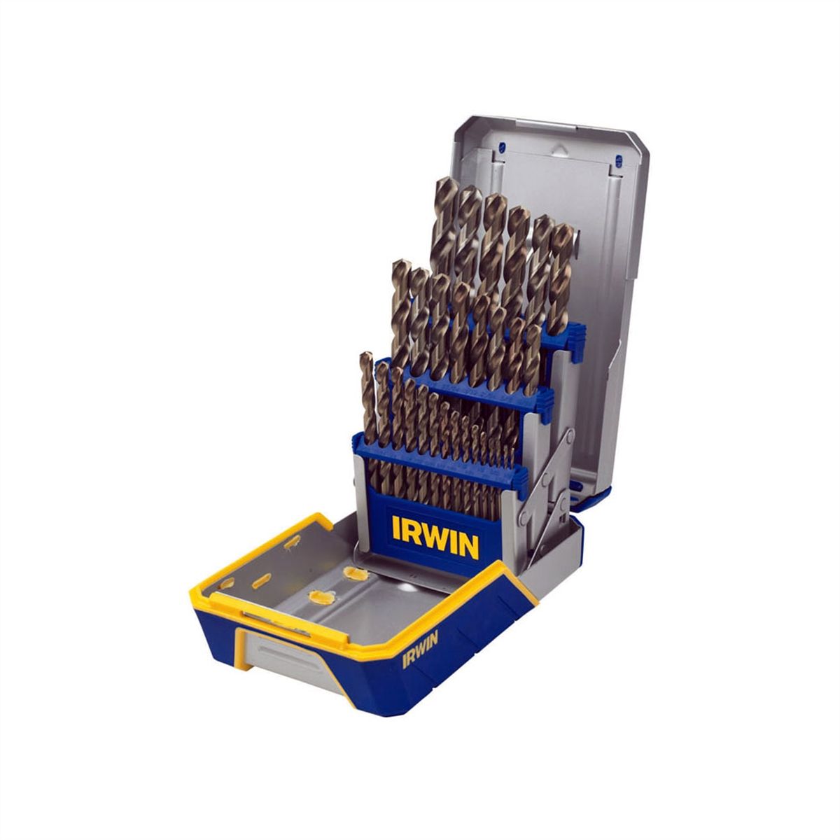 29-Piece Drill Bit Index Case - Empty Metal Storage Box For 1/16-1/2 Inch Bits