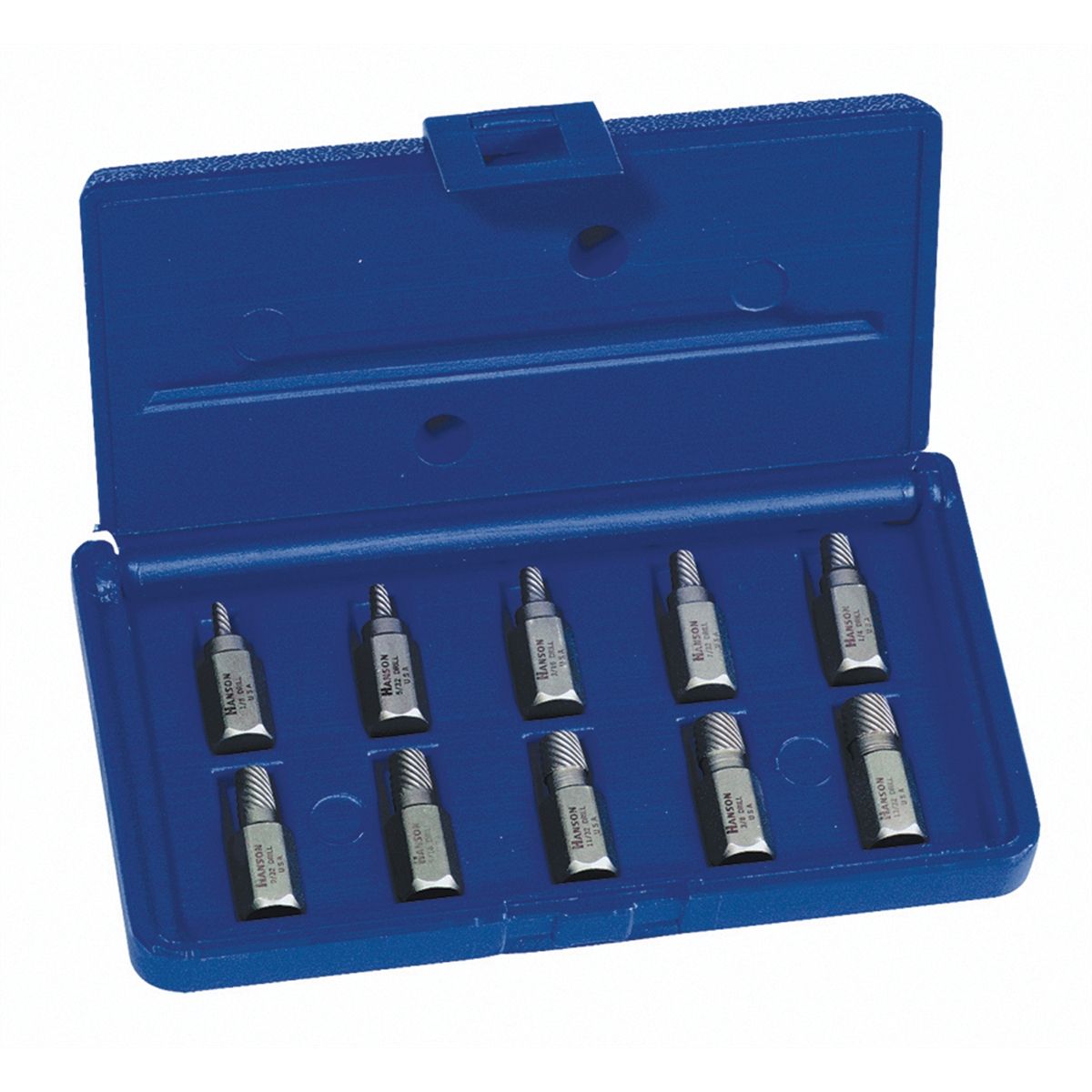 Hex Head Multi-Spline Extractor Set - 1/8-13/32 In - 10-Pc