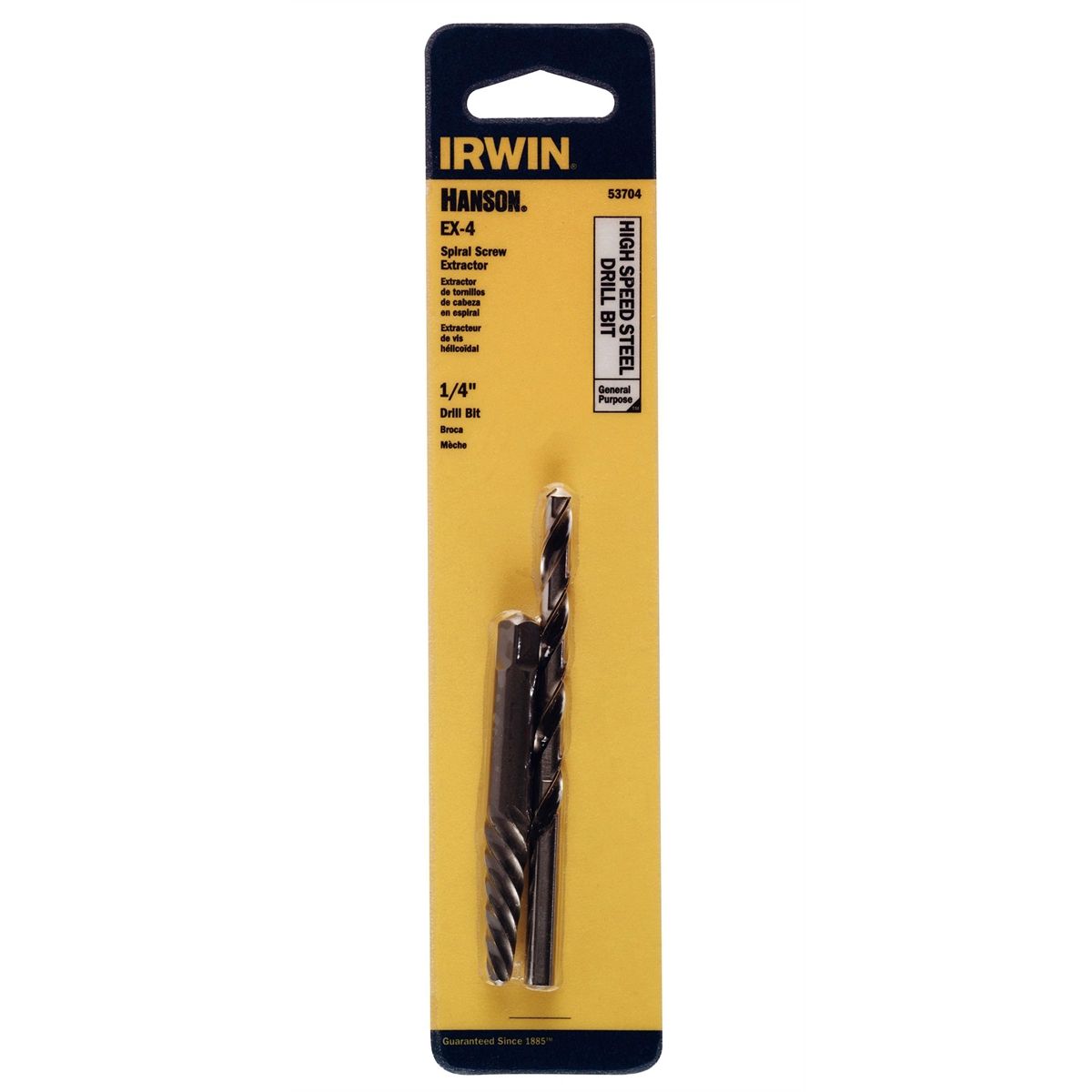 Spiral & Drill Bit Combo Pack - Ex-4 + 1/4In - Carded