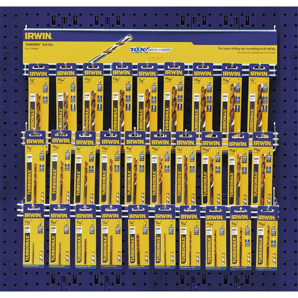 Drill Bit 58 pc. 3/8" RS Display