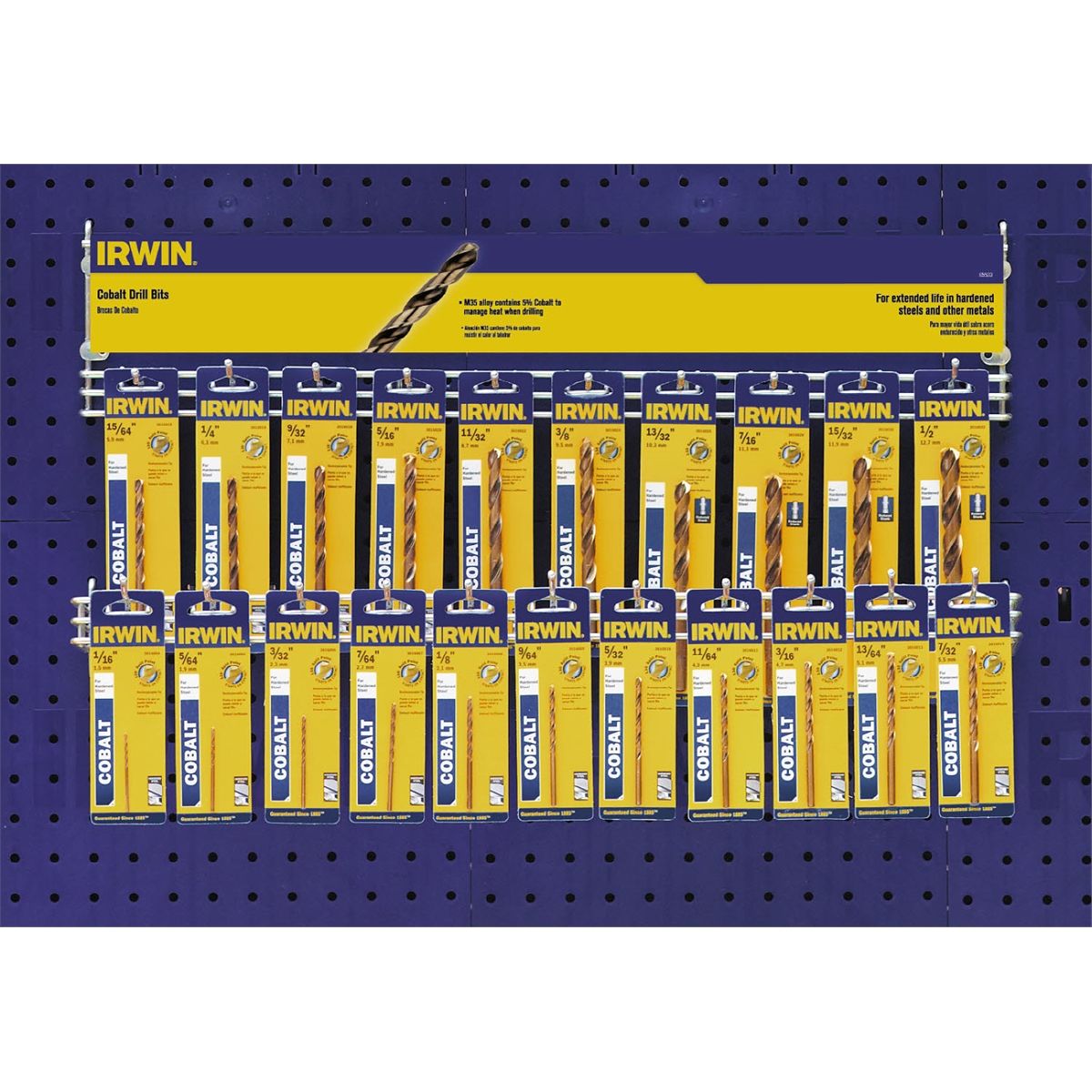 DRILL BIT 42PCS COBLAT DISPLAY
