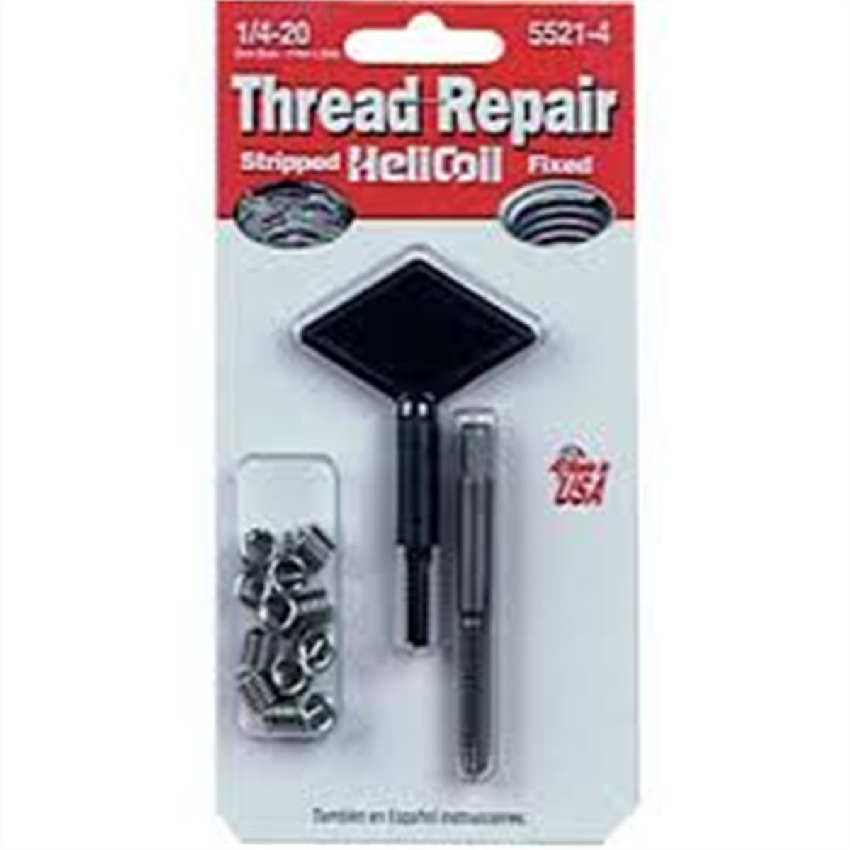 Helicoil Thread Repair Kit 1//4-20 Imerial Includes 25 Stainless Steel inserts