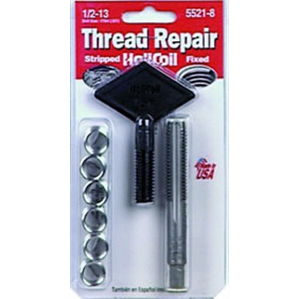 E-Z LOK Thread Repair Kit Includes: 3/8-16 Heavy Duty Inserts, Tap & Drill