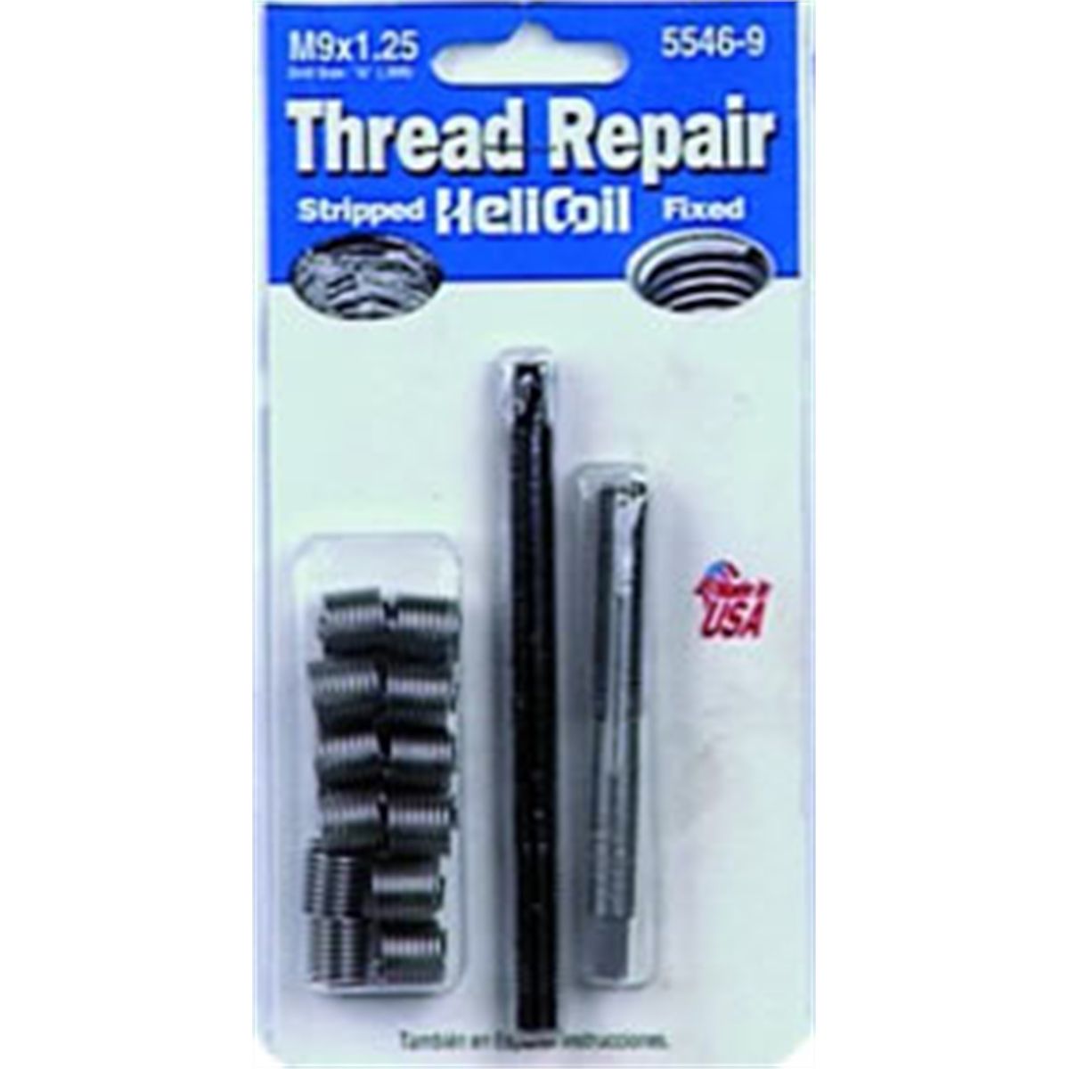 16 Piece Brake Caliper Thread Repair Kit  M9 X 1.25 mm with Alignment Guides 