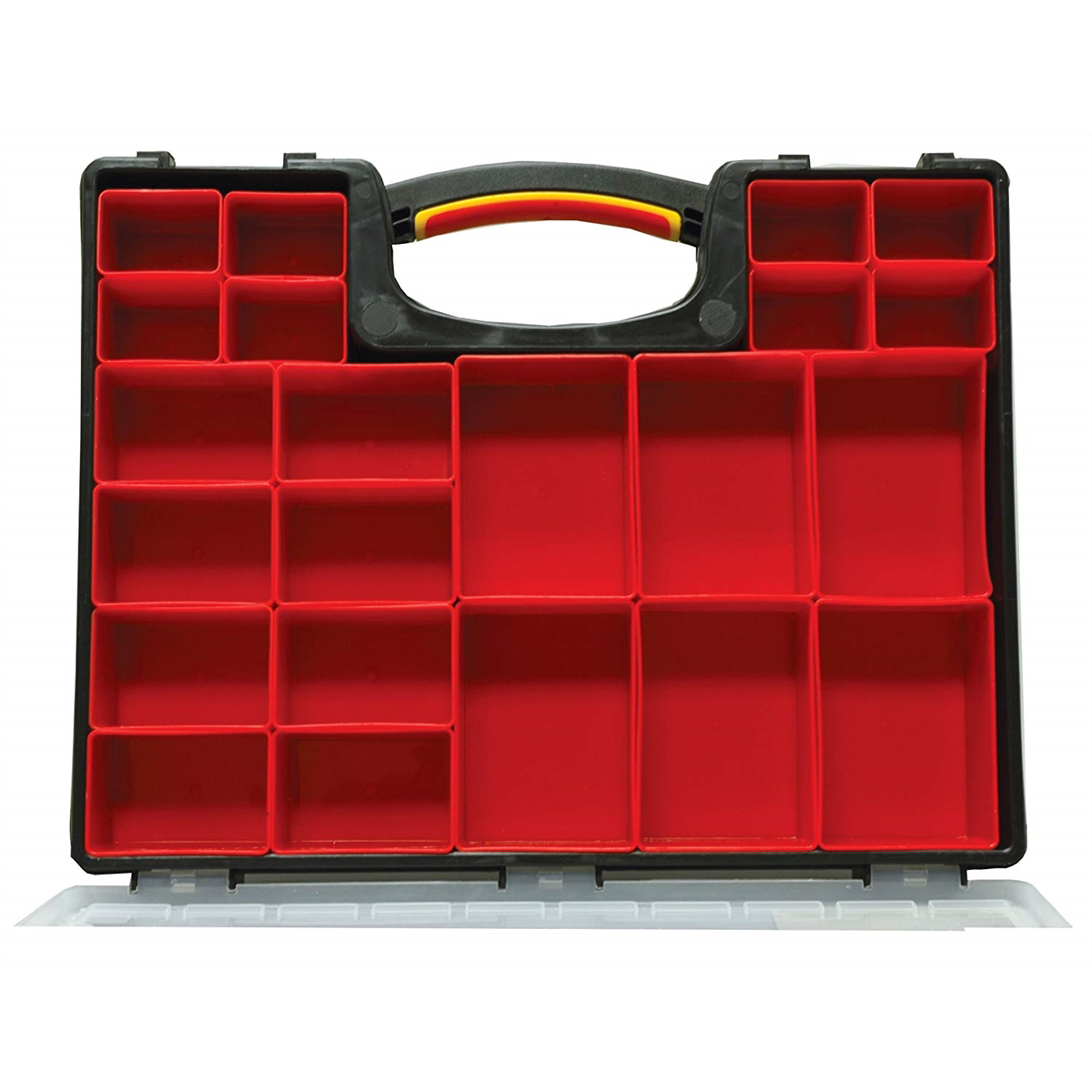 Homak HA01112019 12-Bin Portable Plastic Tool Storage Organizer