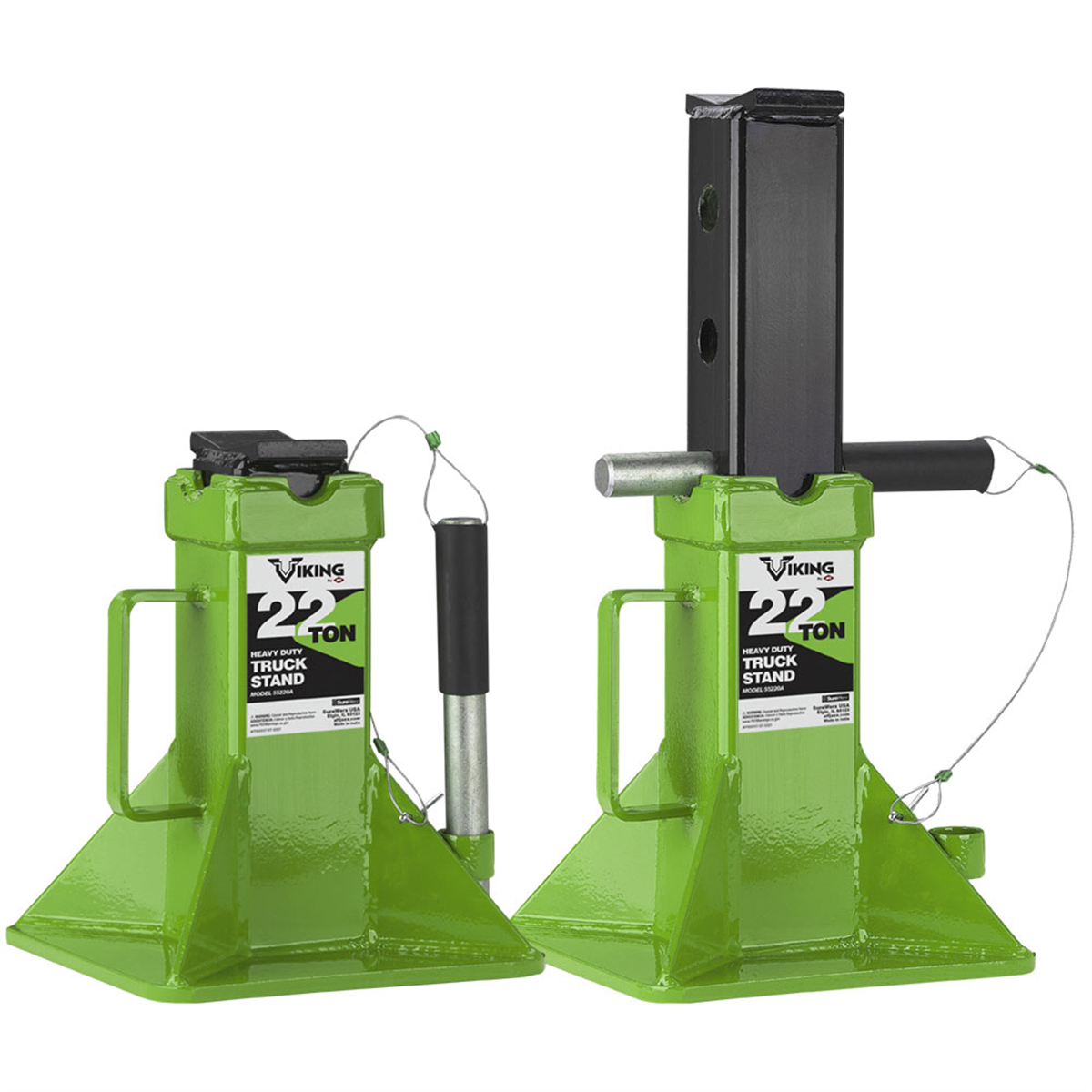 Viking by AFF - Jack Stands - 22 Ton Capacity - Pin Style - Pair