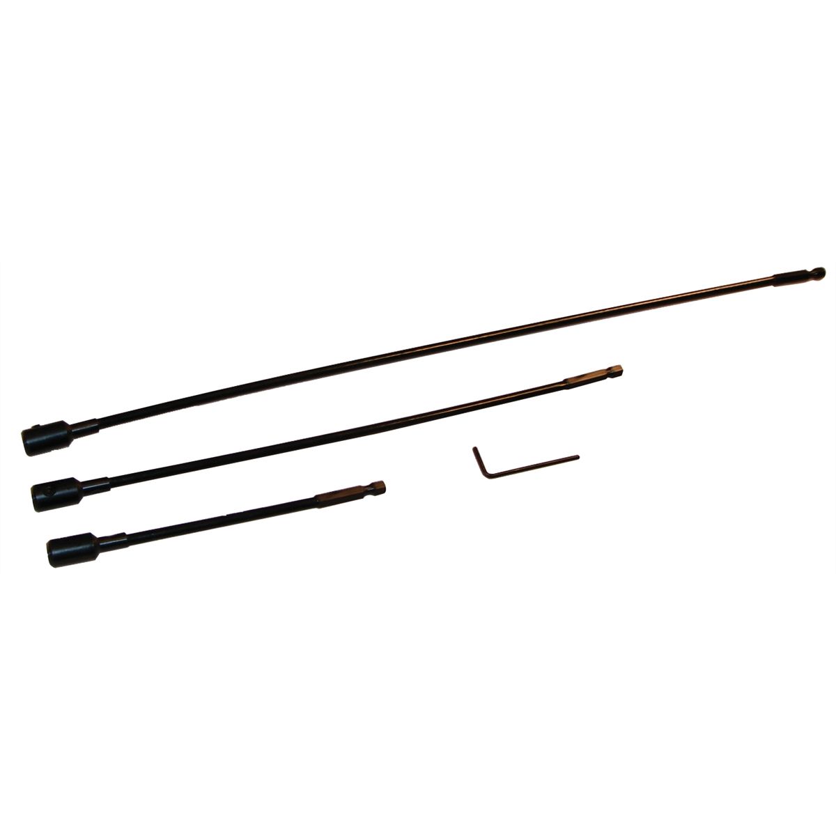 1/4 Quick Drive Flexible Extensions with Locking Set Screw
