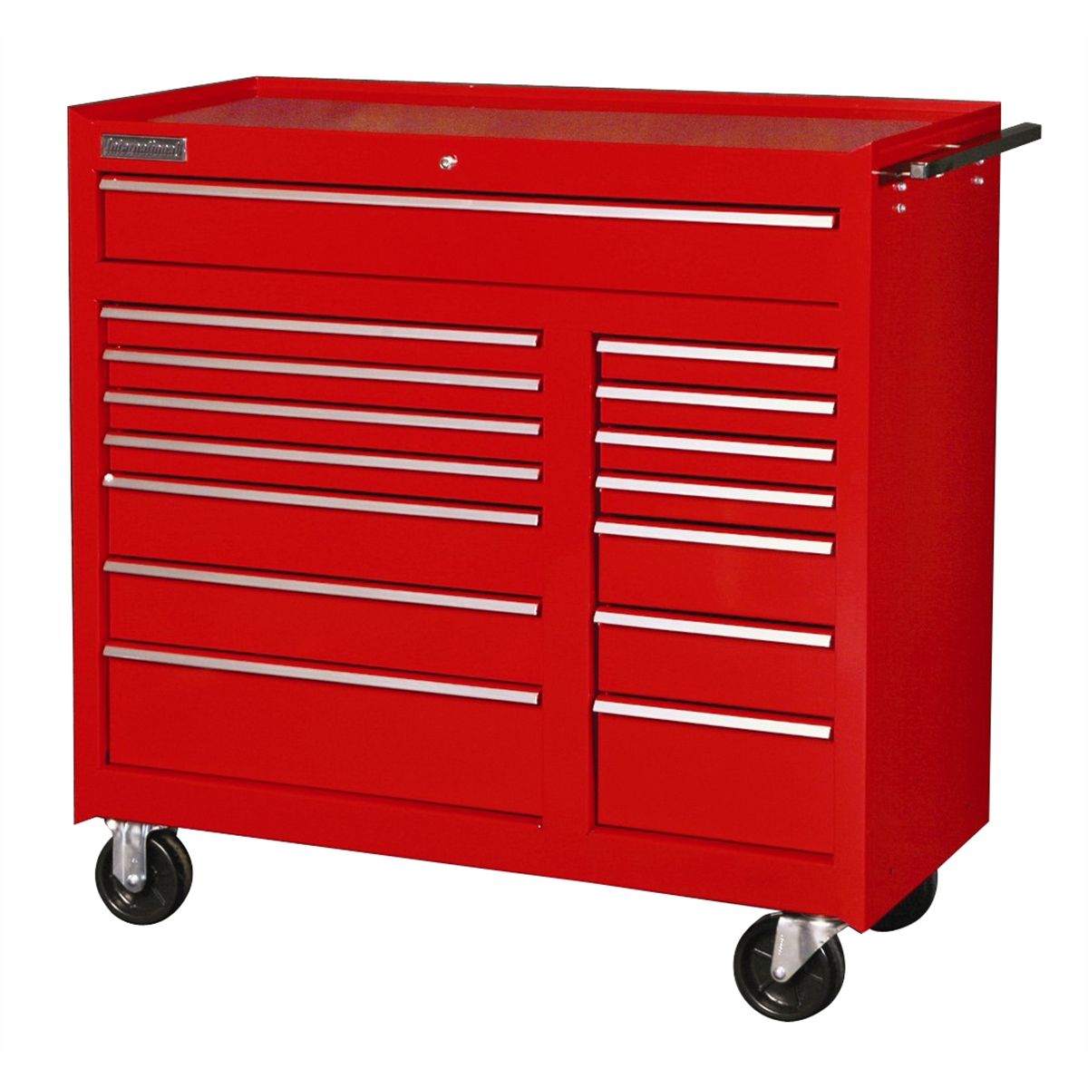 Classic Series 15 Drawer Mobile Work Cabinet (Red)