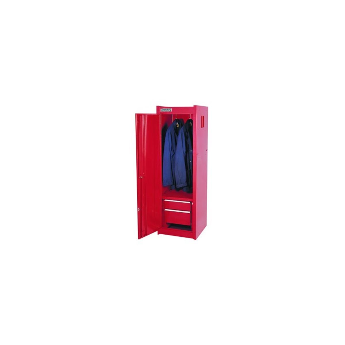 Locker w/ 2 Roller Bearing Drawers - Red