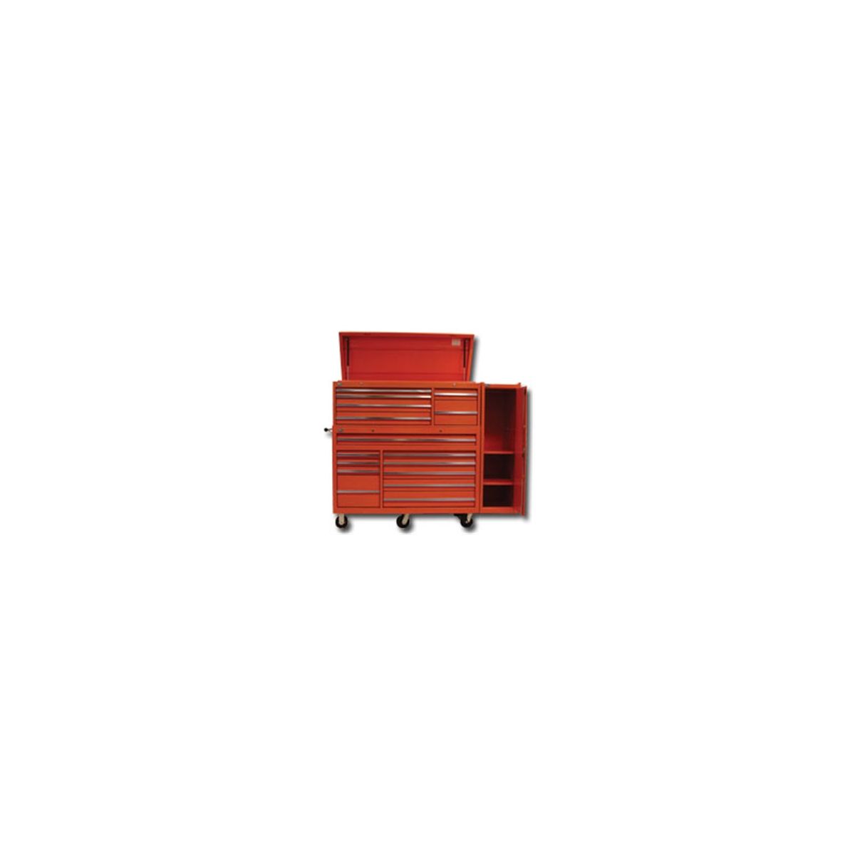 56 In 16-Drawer Standard Duty Chest, Roller Cabinet and Sidebox