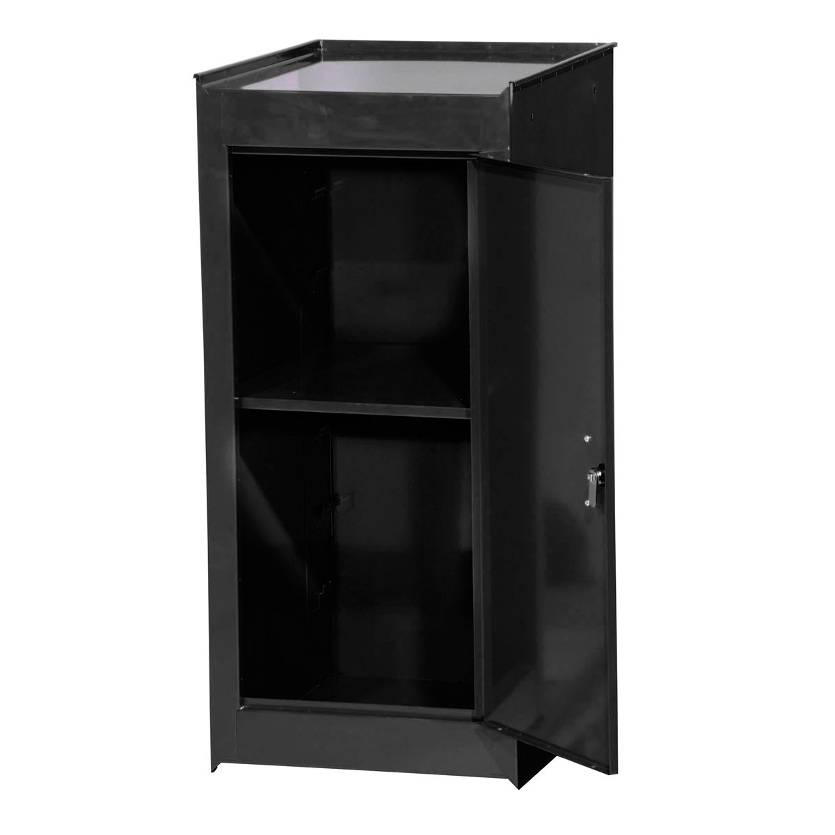 Side Half Locker w/ Shelf - Black