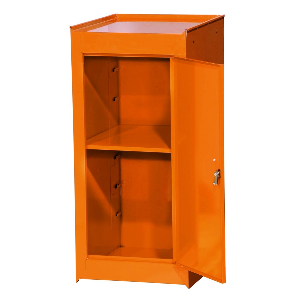 Side Half Locker w/ Shelf - Orange