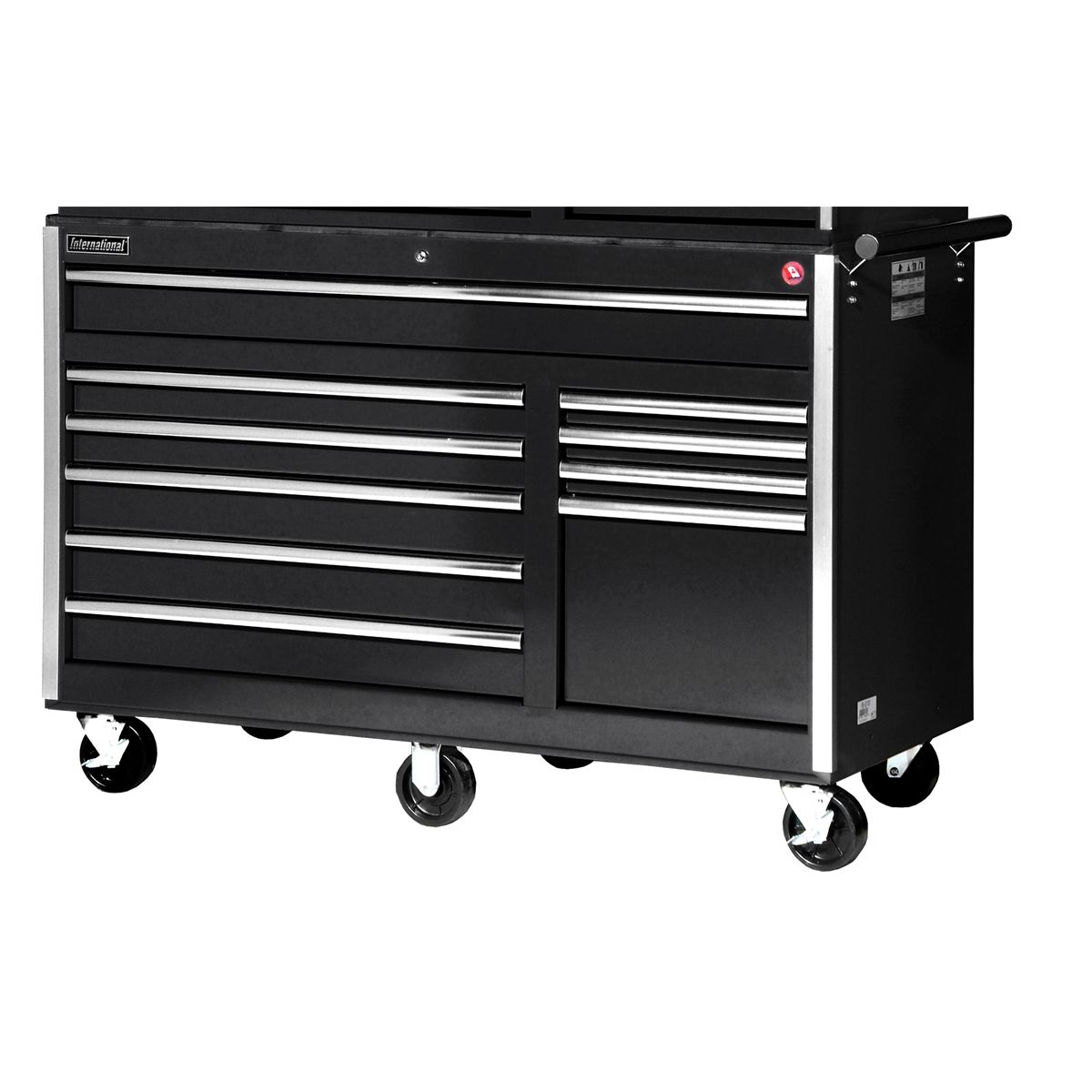 56" 10 DRAWER BLACK TOOL CABNET