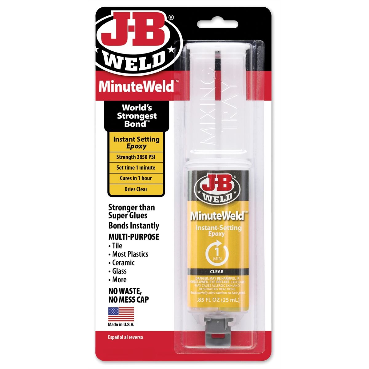 J-B MINUTEWELD SYRINGE- 25 ML.