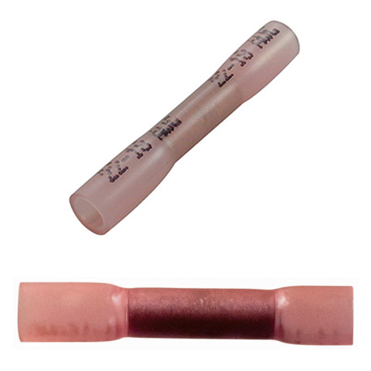22-18 AWG CS HEAT SHRINK BUTT CONNECTOR 5 PCS
