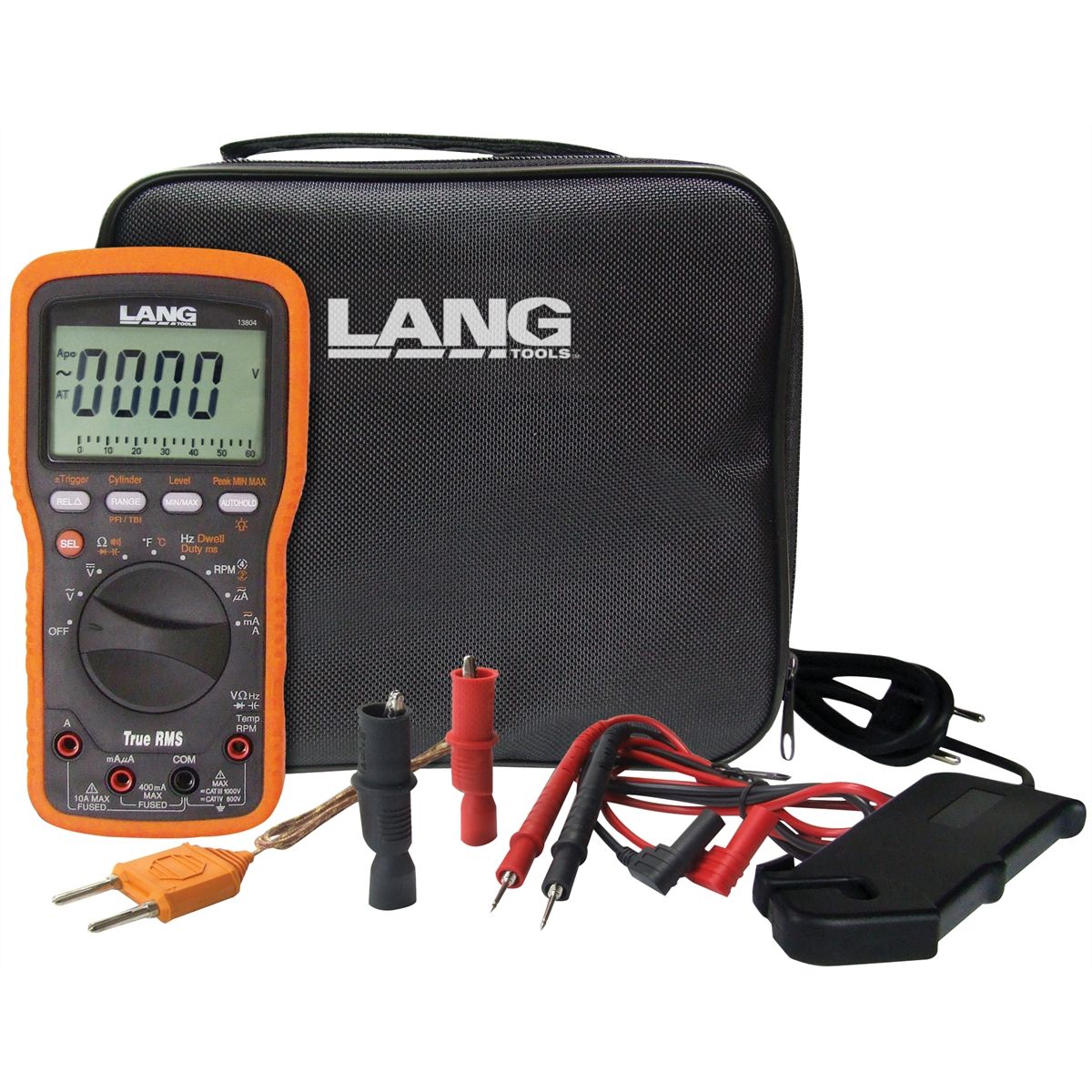 Lang Tools 13808 Cat IV Automotive Clamp-On Multimeter 