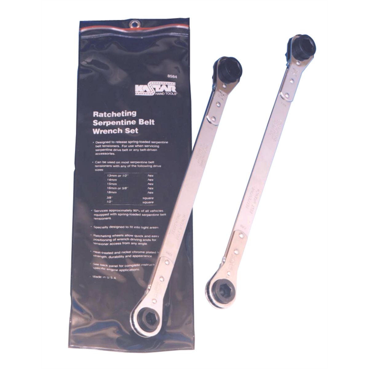 3/4 Square Ratcheting Serpentine Belt Wrench for Imports