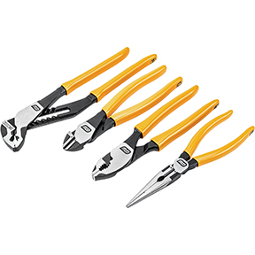 4 PC MIXED DIPPED MATERIAL PLIER SET