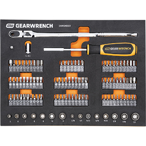 105 Piece 1/4” Drive Micro Bits Mechanics Tool Set in Foam