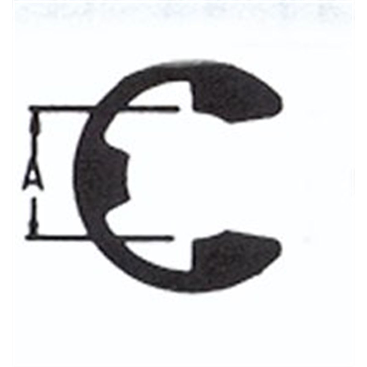 SNAP RING E-RING 3/16IN. 0.145 FREE DIA 20/PK