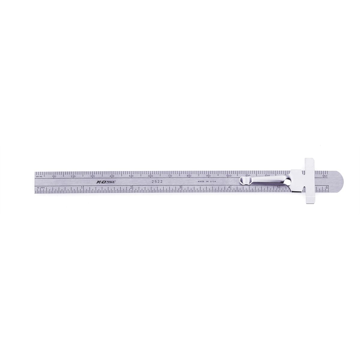 6 Inch Stainless Steel Pocket Ruler w Pocket Clip