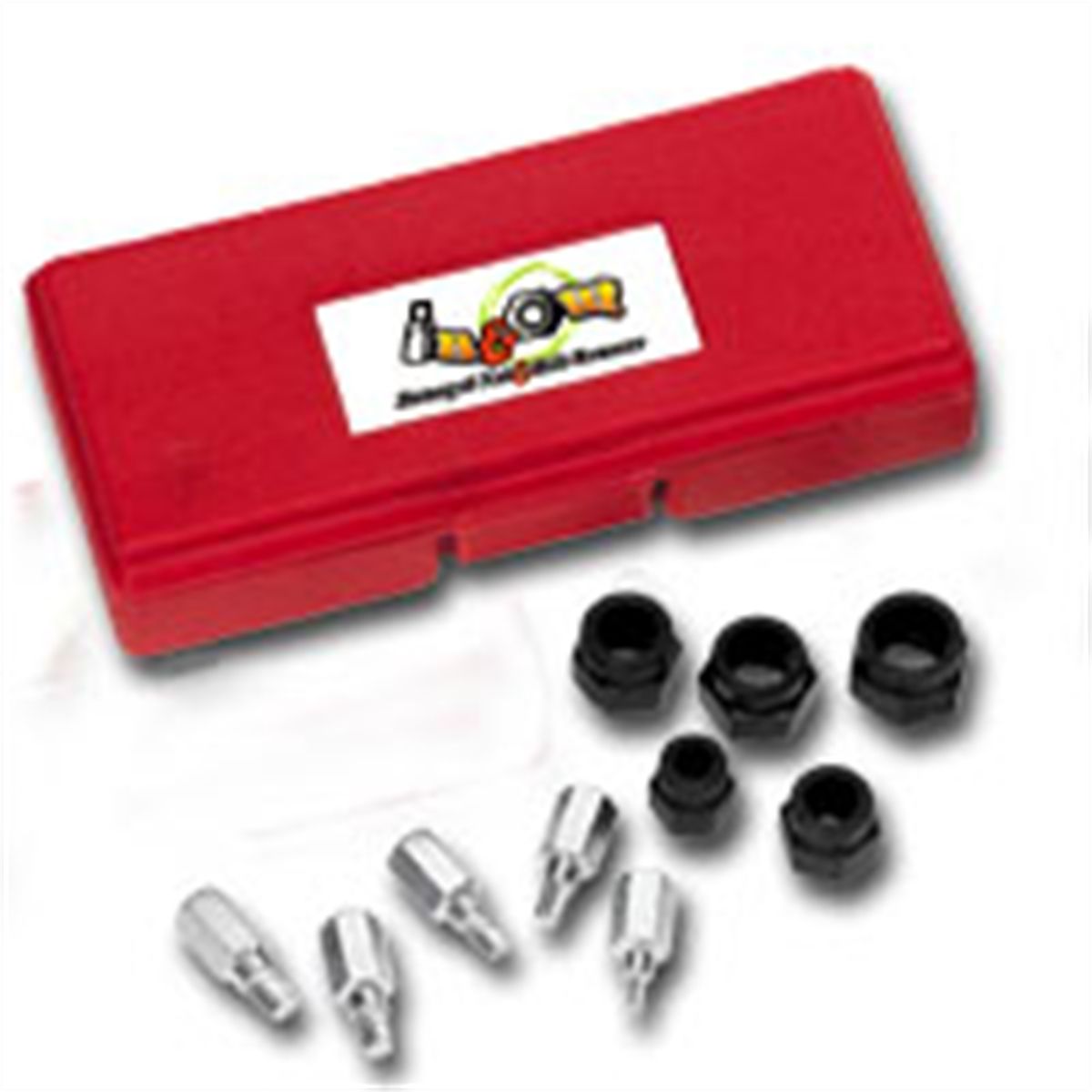 1/2 In & 3/8 In Dr Internal/External Twist Out Lug Nut Set - 10-