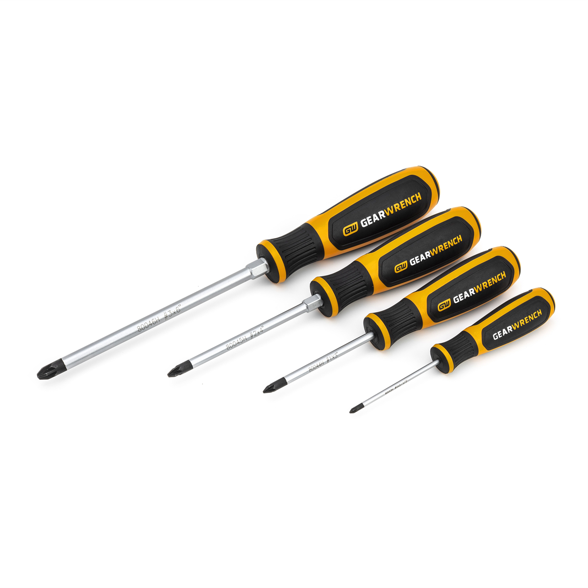 4 Piece Pozidriv® Dual Material Screwdriver Set