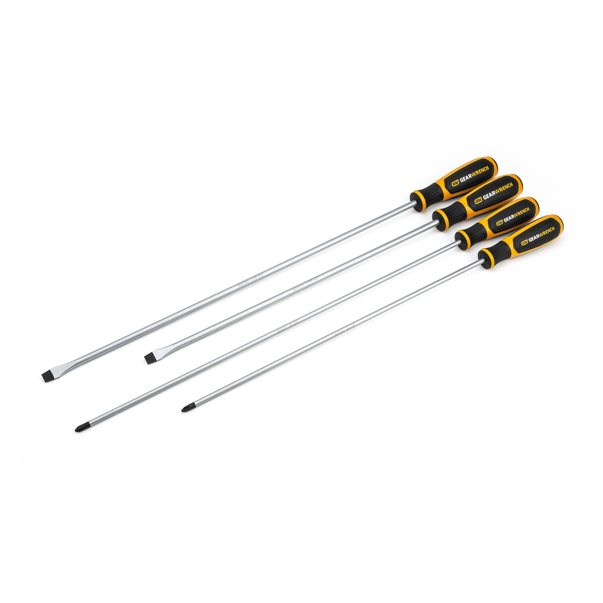 4 Piece Phillips®/Slotted Dual Material Screwdriver Set