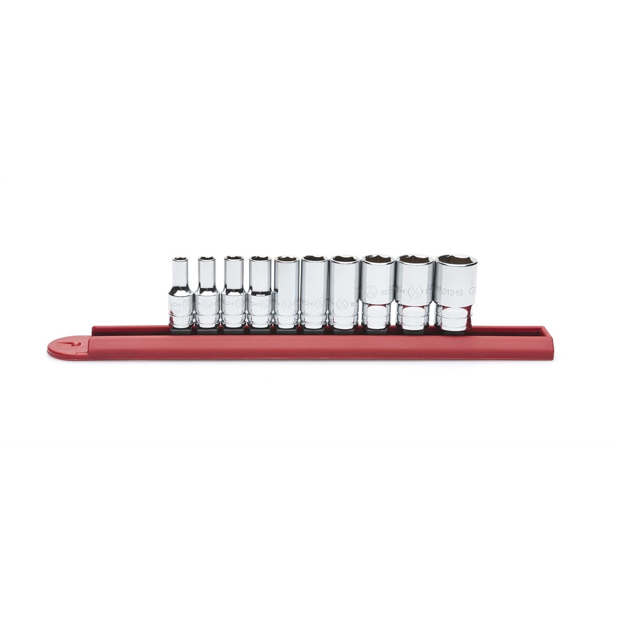 GearWrench 80305S 1/4" Drive SAE Mid Length Socket Set 10 Pc