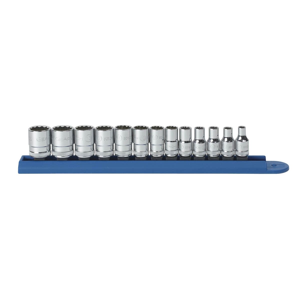 13 Pc. METRIC 12 Pt. Standard Socket Set 1/4" DRIVE