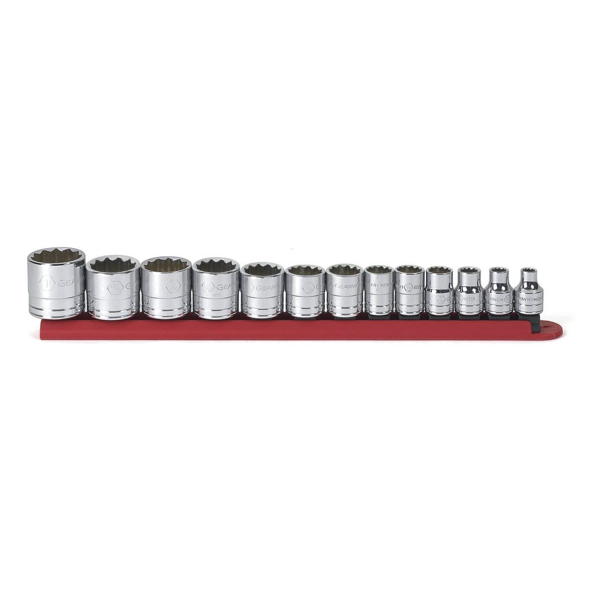 3/8 In Dr SAE 12-Pt Socket Set - 13-Pc