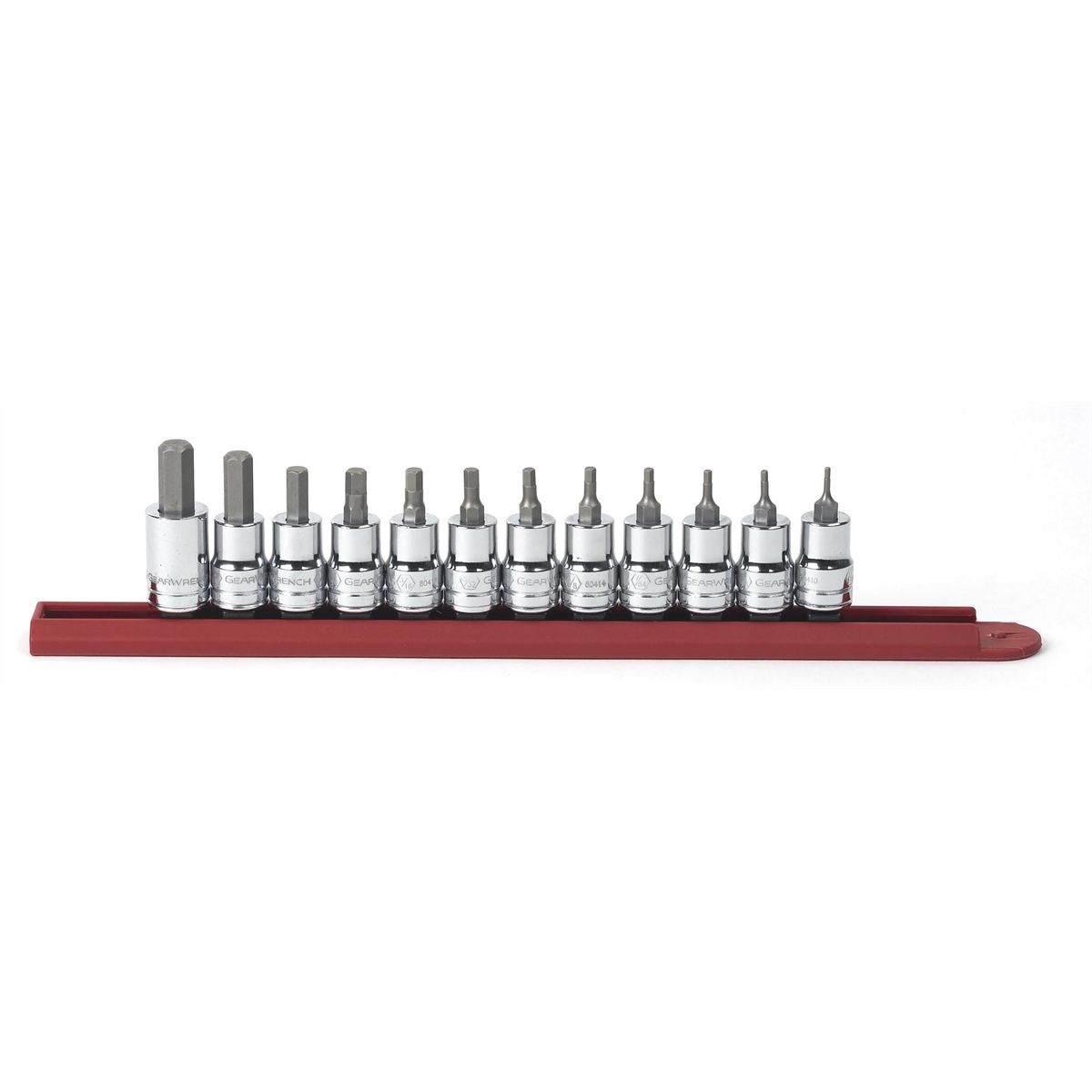 12 Piece 3/8" Drive Hex Bit SAE Socket Set