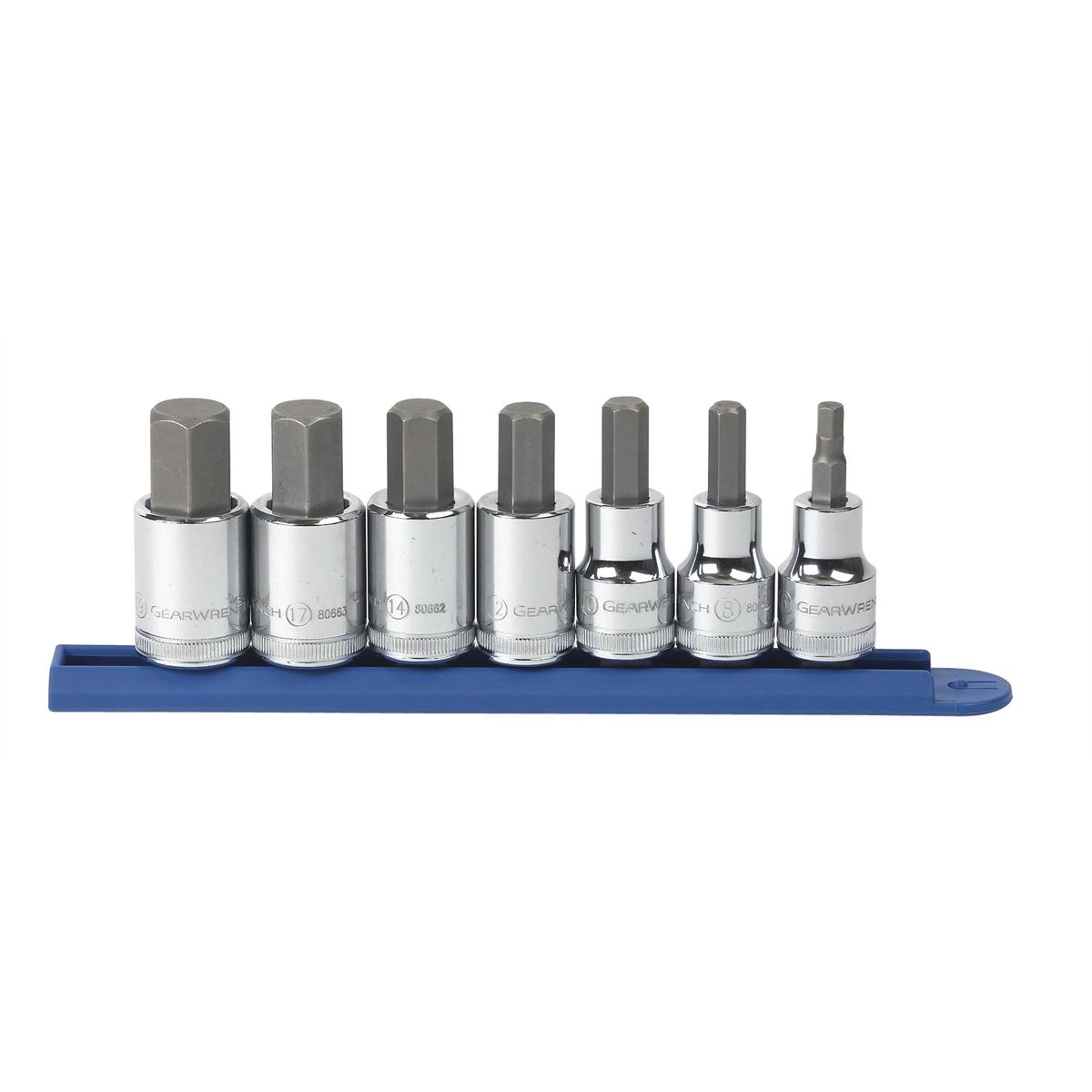 1/2 Inch Drive Metric Hex Bit Socket Set 7 Pc