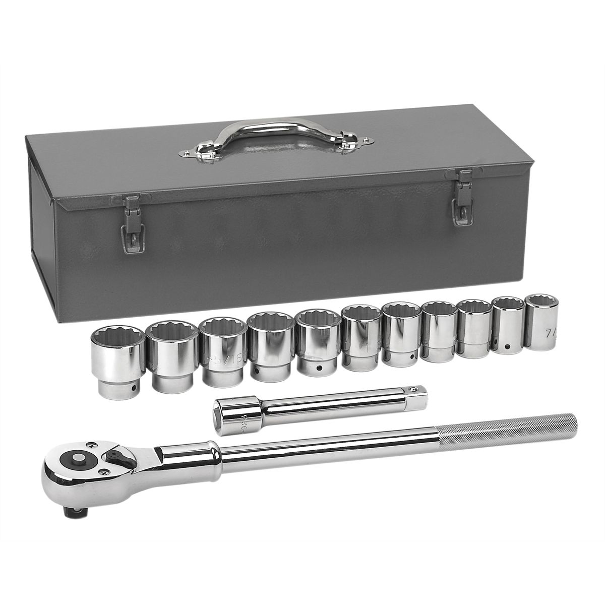 13 pc 3/4 dr. 12 pt. Socket Set SAE