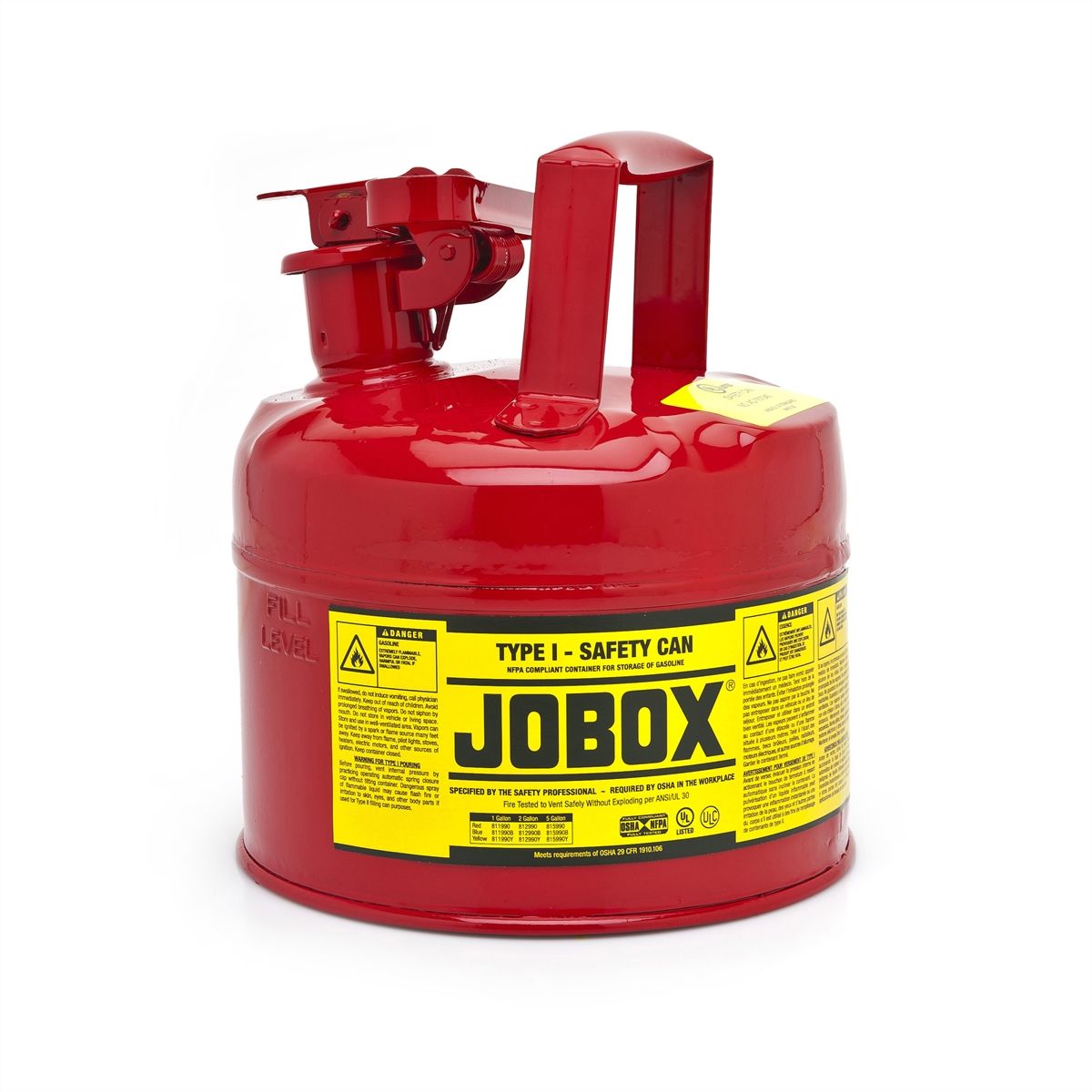 1 GAL TYPE I SAFETY CAN RED
