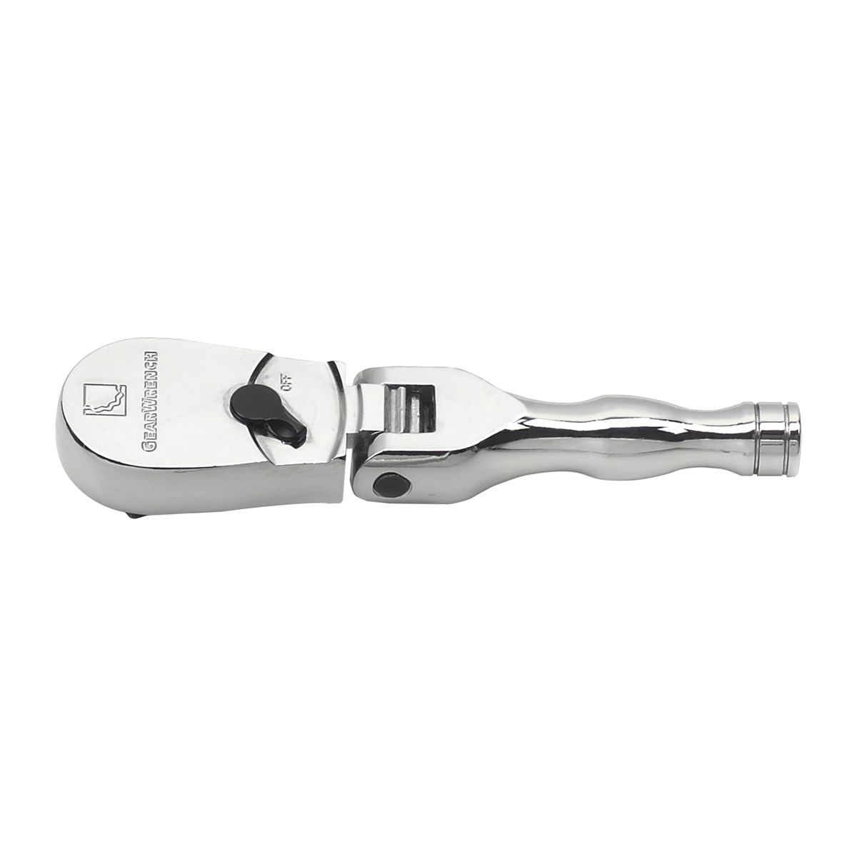 3/8 Inch Drive Full Polish Stubby Flex Head 84 Tooth Ratchet