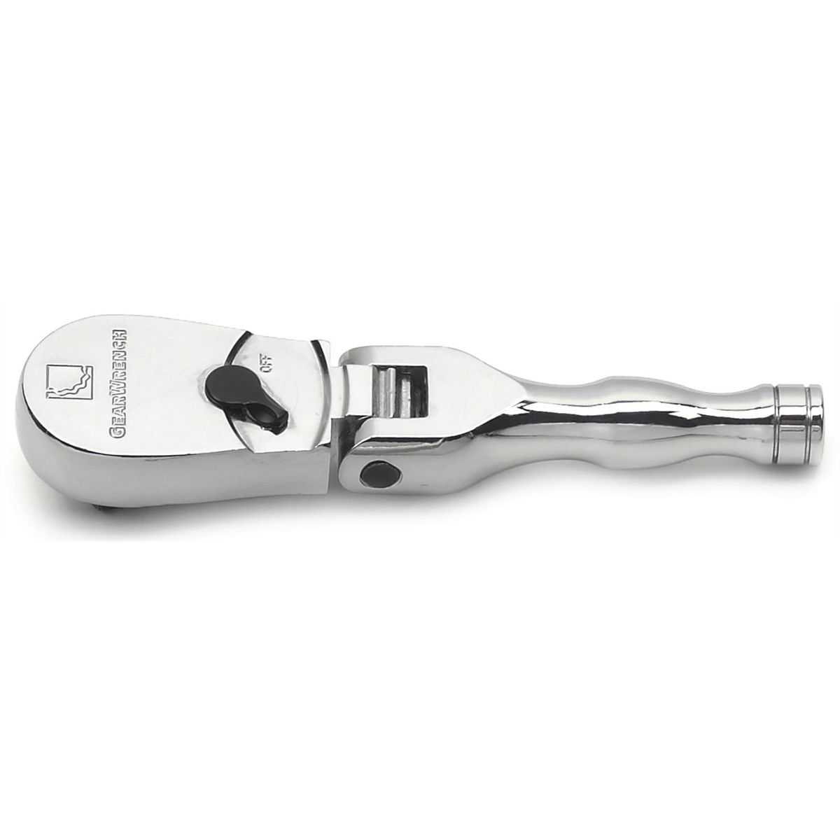 Full Polish Stubby Flex Teardrop Ratchet 3/8\\ DRIVE\"