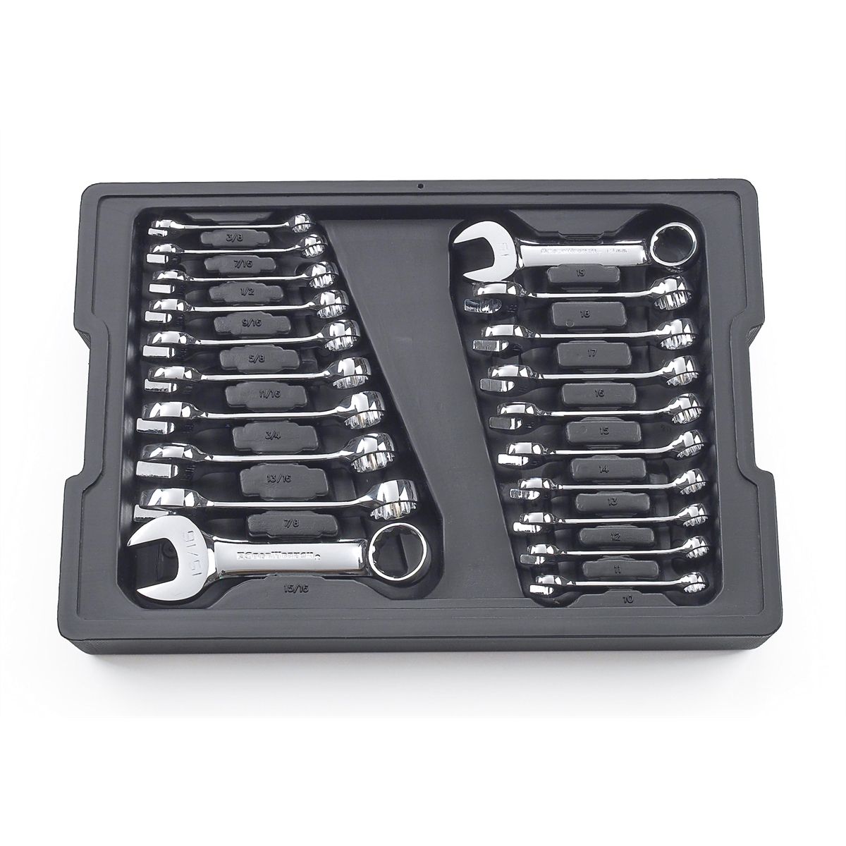 SAE/Metric Stubby Wrench Set - 20-Pc