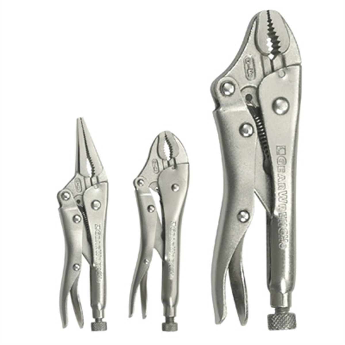 KD Tools 82102 3 Piece Locking Plier Set